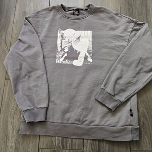 Rare Staff Original Ukrainian Streetwear Graphic Grey Crewneck L